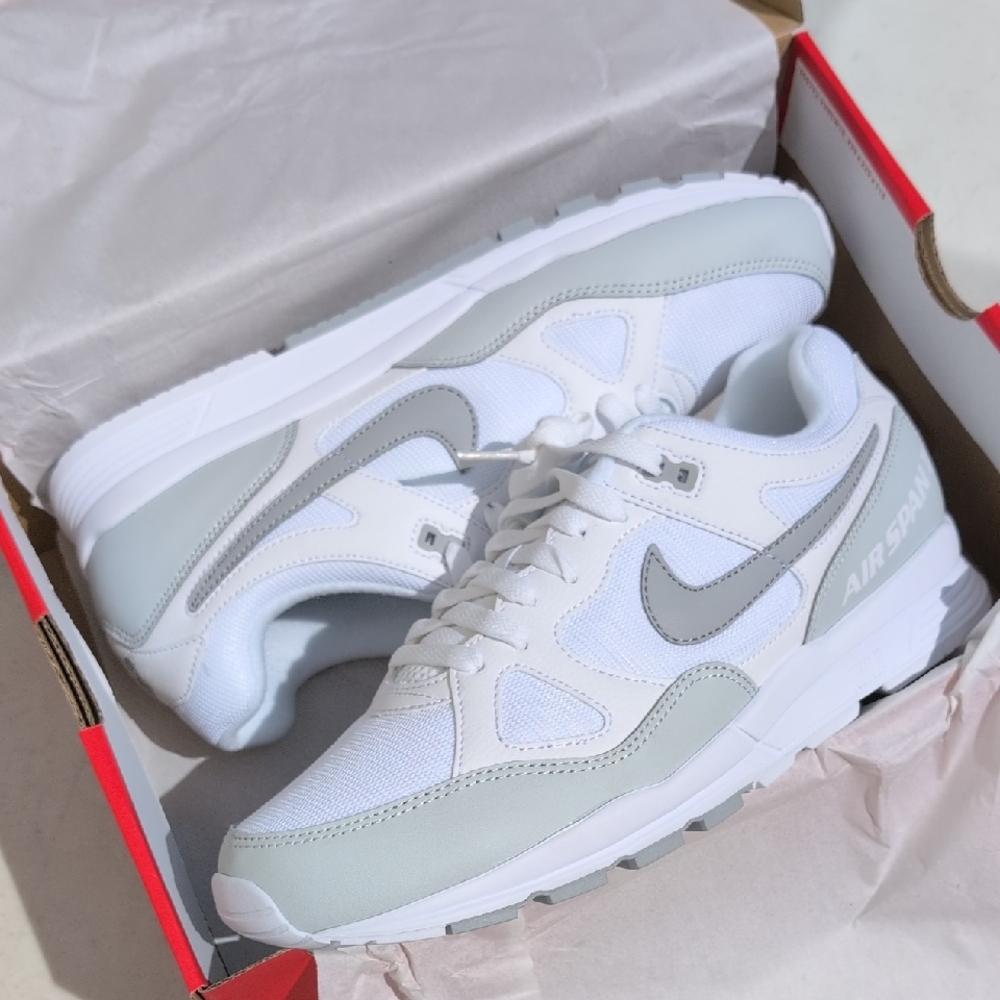 Nike Air Span 2 - White Wolf Grey - Men's Size 11 ( AH8047-001 )